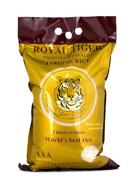 Riso profumato jasmine Premium Gold Quality - Royal Tiger 5 Kg.